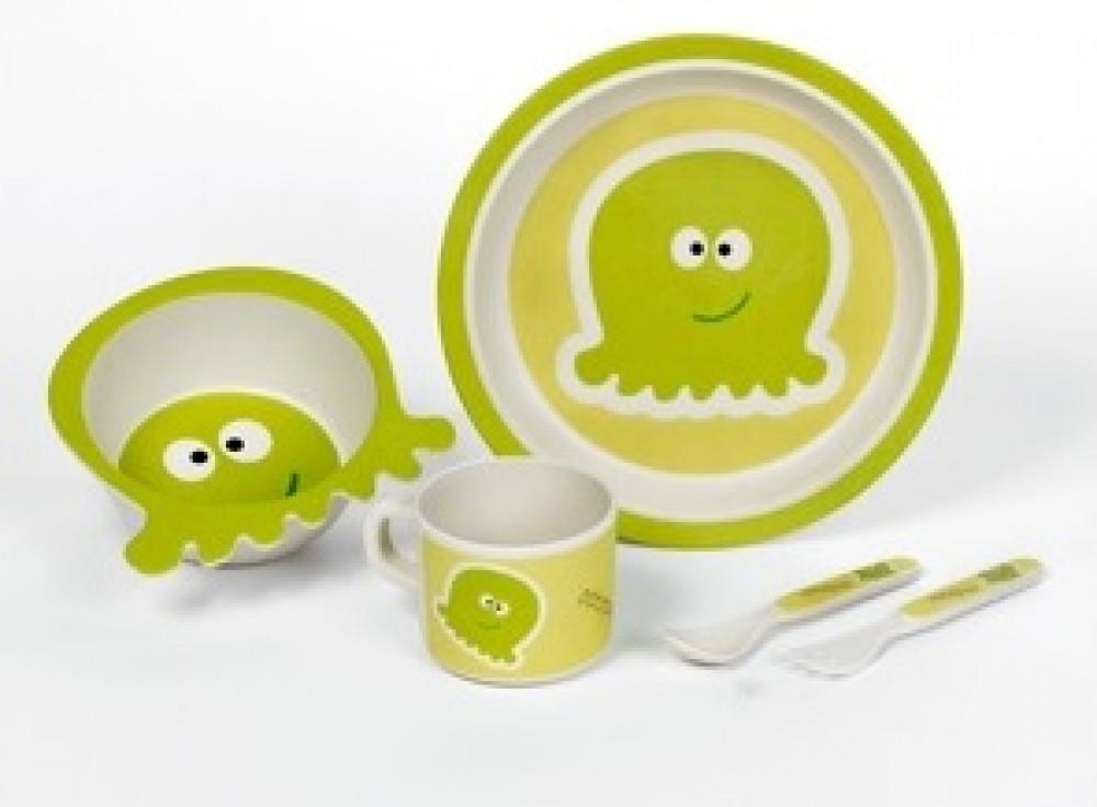 ViaMondo Bamboe Kinderservies Ghosty