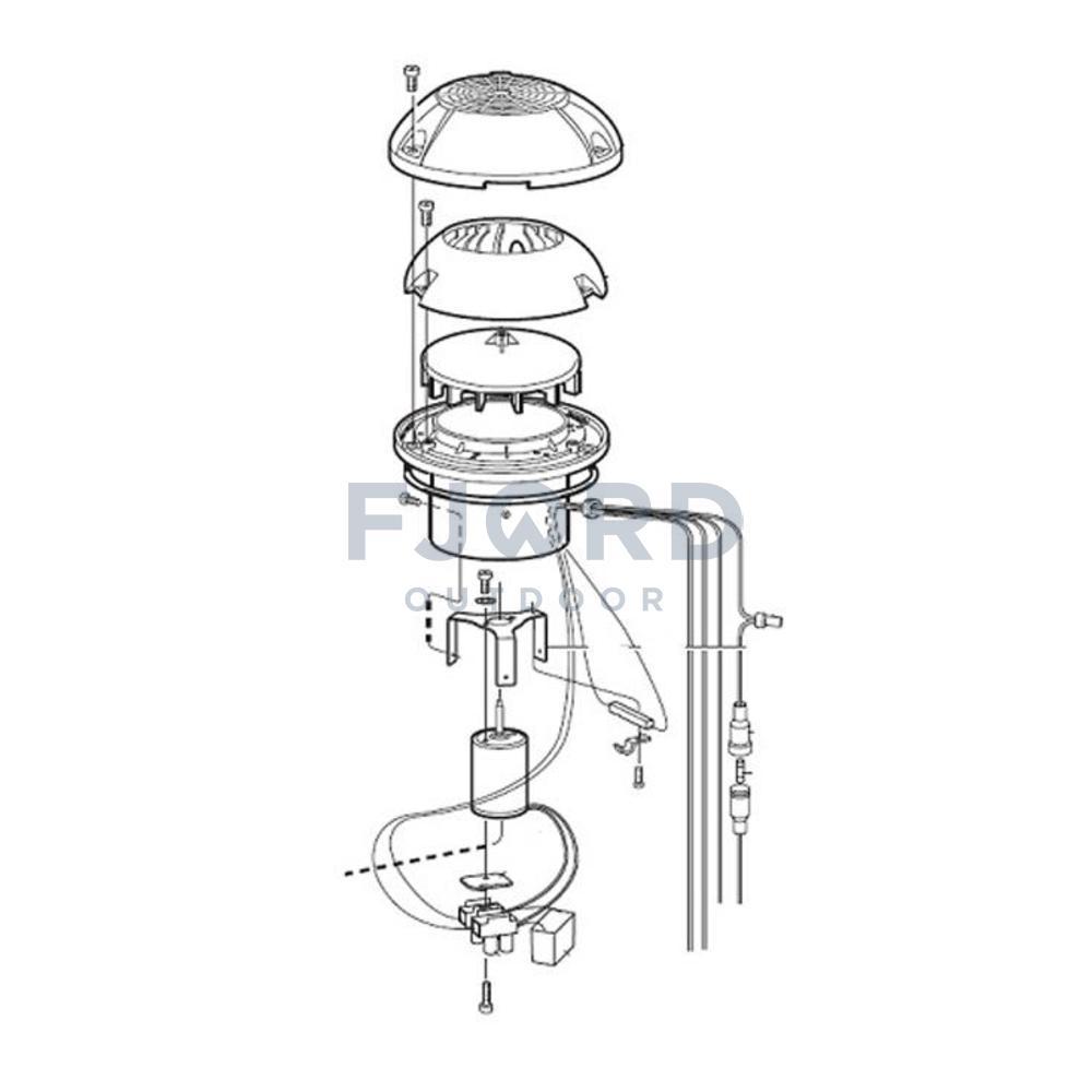 Dometic Ventilator met Motor CK150/400