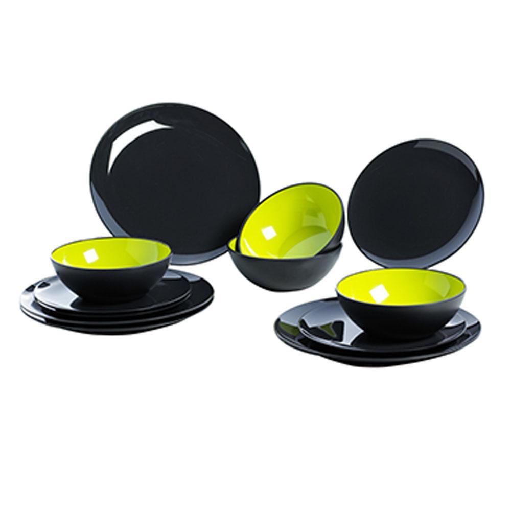 Gimex Grey Line Lime Servies 12-delig