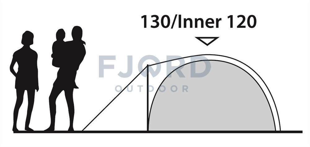Cloud 3 koepeltent Groen/Grijs
