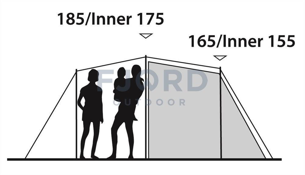 Earth 5 tunneltent Groen/Grijs 110565