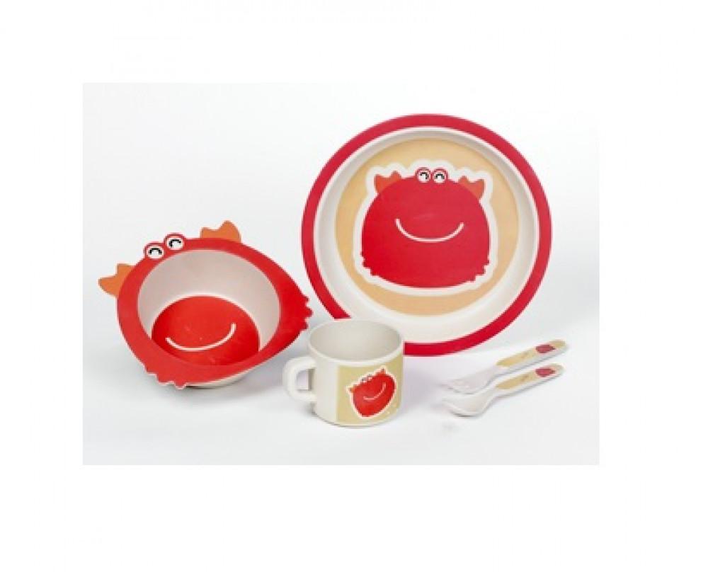 ViaMondo Bamboe Kinderservies Pinchy