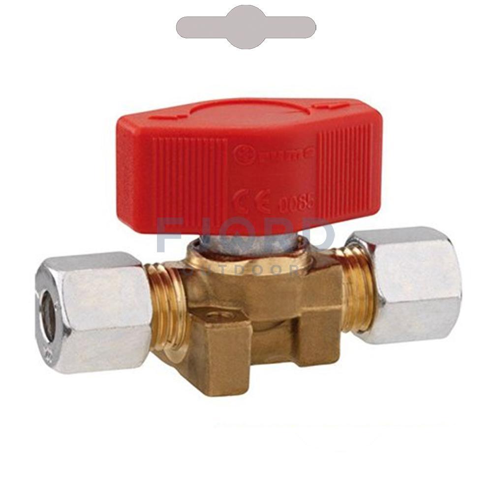 Gaskraan 2x8mm afsluitbaar