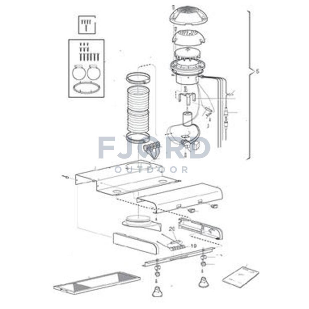 Dometic Ventilator met Motor CK150/400