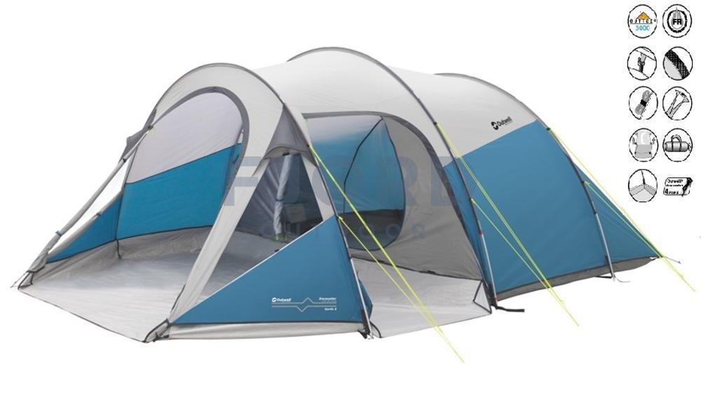 Earth 5 tunneltent Grijs/Blauw