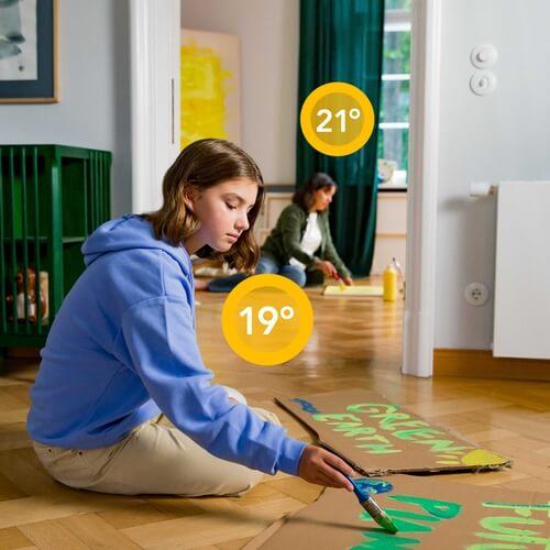 tado Starterskit Bedrade Slimme Thermostaat V3+ Black