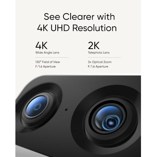 Eufy Indoor Cam S350 4K binnencamera met Pan en Tilt