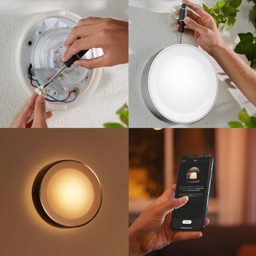 Philips Hue Outdoor Daylo Wandlamp Aluminium